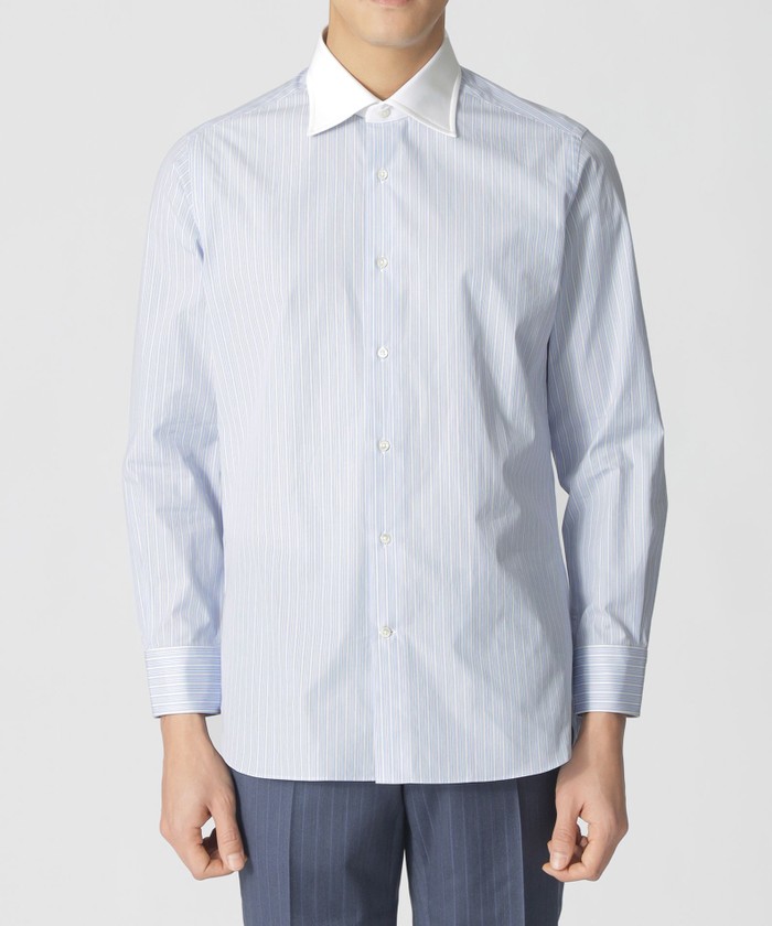 クレリック ストライプ柄ドレスシャツ(507892689)｜HANKYU MEN'S