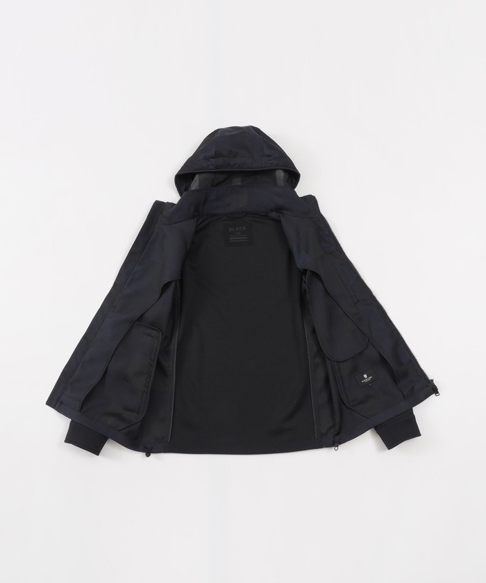 BLACK lab.】シャドーチェックハイブリッドパーカー(507952825