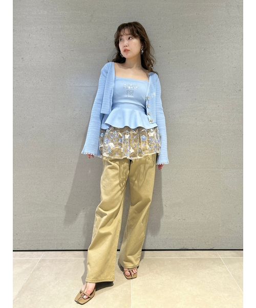 WEB限定カラー】【LILY BROWN × ANNA SUI】ペプラムトップ