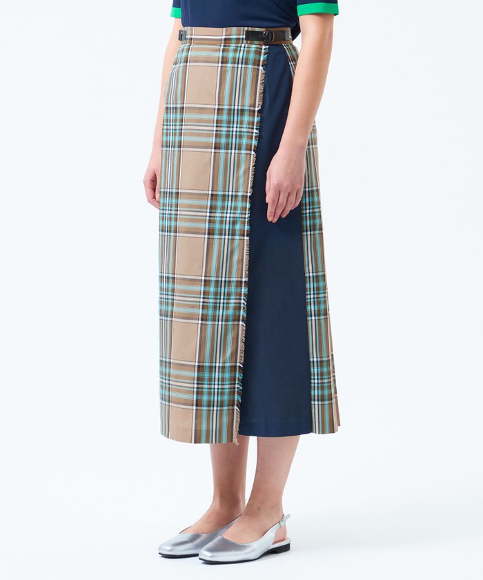 マッキントッシュ　タータンチェック　キルトスカート　ウール　アシンメトリー マッキントッシュ タータンチェック キルトスカート ウール アシンメトリー