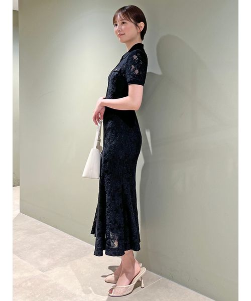 snidel レースポロドレス SNIDEL - snidel レースポロドレス 25ssの通販 by