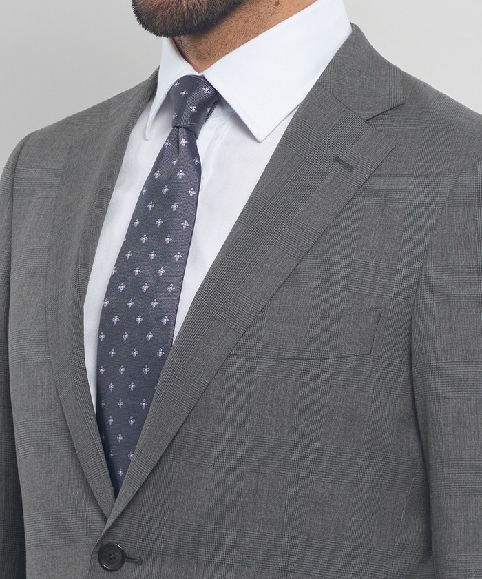 極美品✨HILTON Marzotto社製 グレンチェック super110's NEW BRIDGE】Super110's グレンチェックスーツ(507797670)｜HANKYU