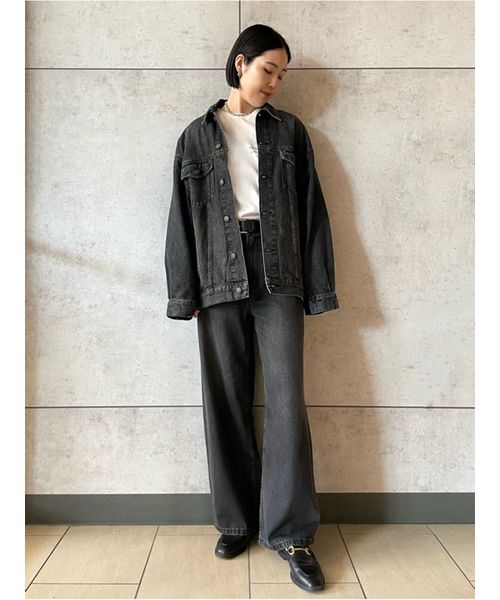 WEB限定00サイズ】ルーズフィットバギーデニムパンツ(506771064 WEB限定00サイズ】ルーズフィットバギーデニムパンツ(506771064