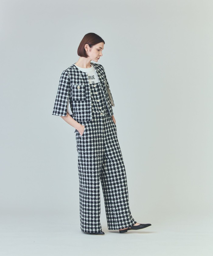 チェックツイードショートジャケット(508041815)｜阪急百貨店公式通販