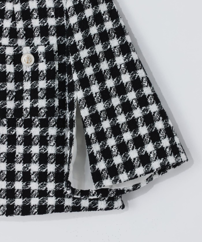 akグレースコンチネンタル　チェックツイードショートジャケット チェックツイードショートジャケット / GRACE CONTINENTAL | GRACE