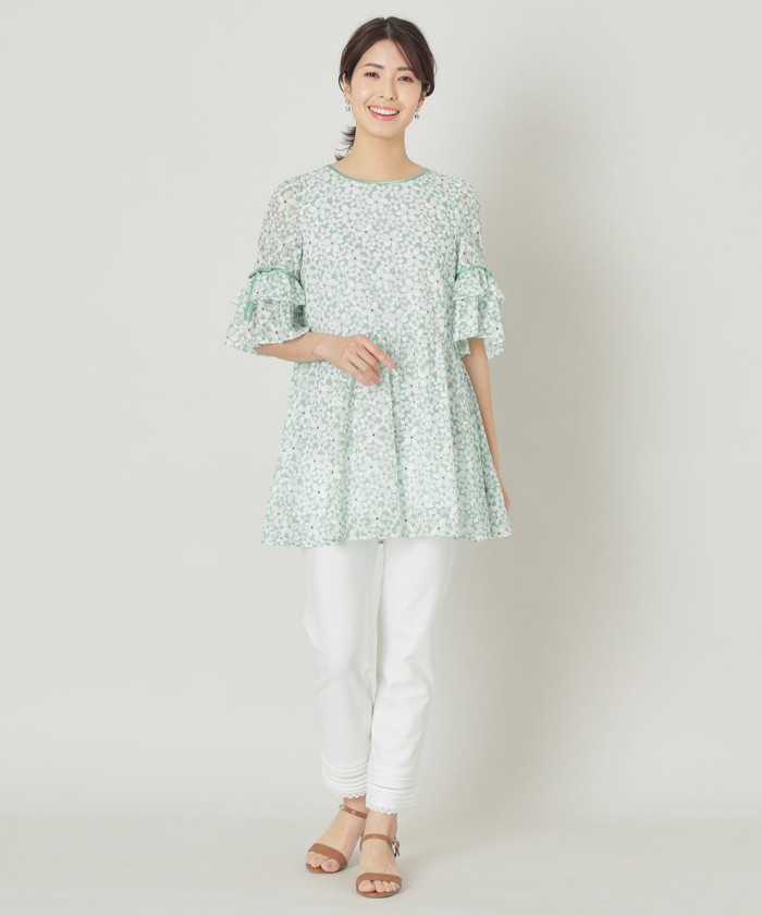 ジャスミンプリントリボン チュニック(508021089)｜阪急百貨店公式通販