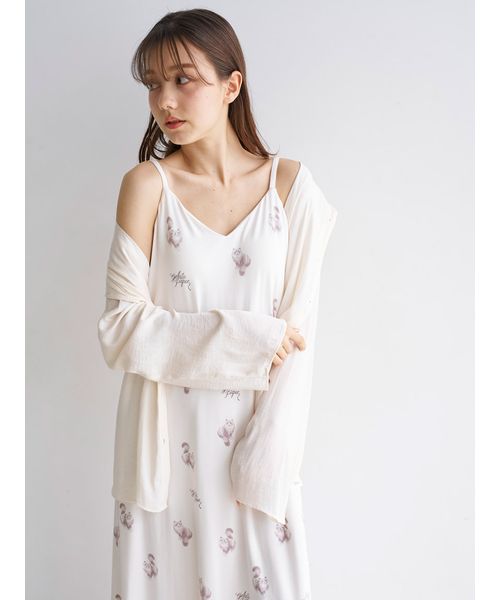 CAT柄カップインキャミワンピース(508047321)｜阪急百貨店公式