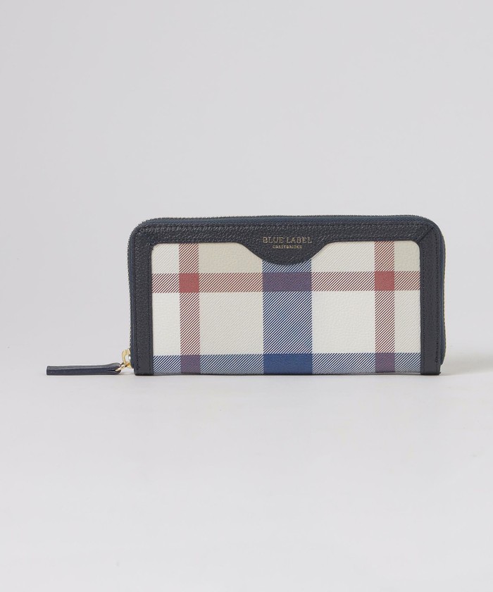 クレストブリッジチェックレザー長財布(507937425)｜阪急百貨店公式