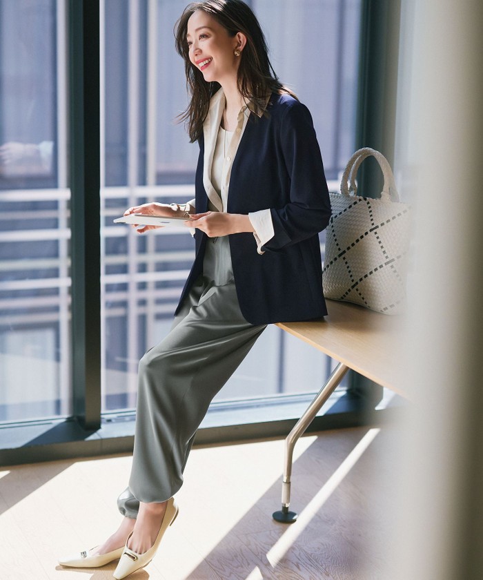 今期【Oggi5月号掲載/接触冷感/速乾性】シアータンブラー シャツ Oggi5月号掲載/接触冷感/速乾性】シアータンブラー シャツ