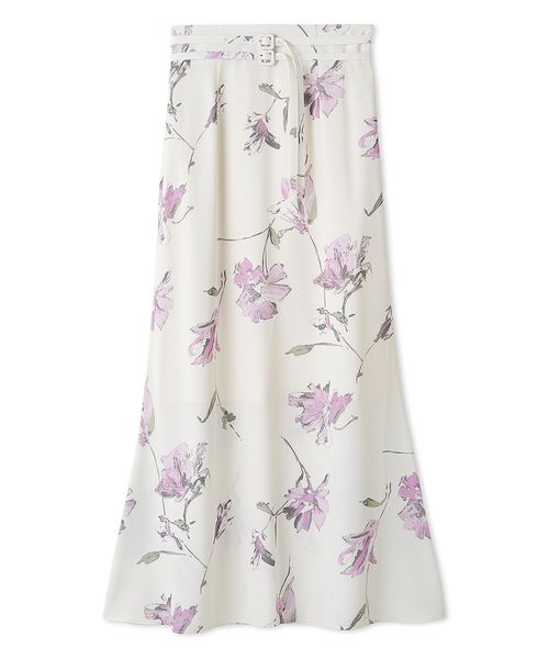 SNIDEL ダブルベルトプリントスカート SNIDEL｜ダブルベルトプリントスカート | Rakuten Fashion(楽天