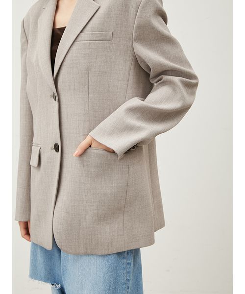 ドライタッチワイドショルダージャケット(507913630)｜阪急