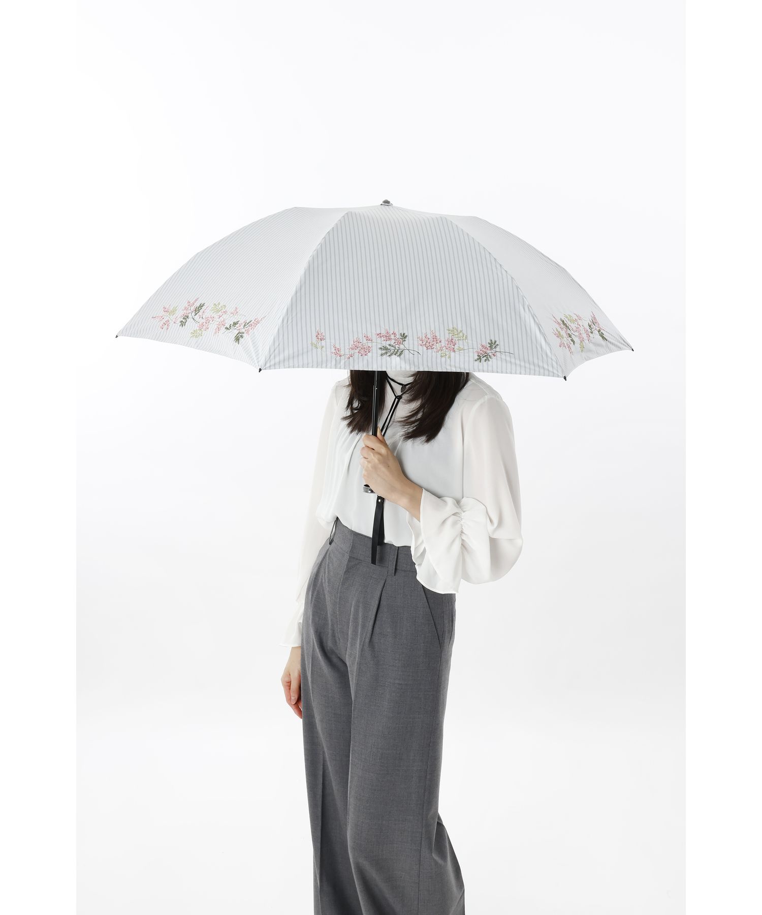 JILL STUART（ジル スチュアート）ミモザ刺しゅう 大寸 晴雨兼用