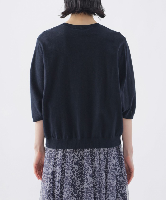 ニット セーター 「L」「ウォッシャブル」コットンギマクルーネックニット レディース BEAUTY＆YOUTH UNITED ARROWS セーター ニット ギマコットン
