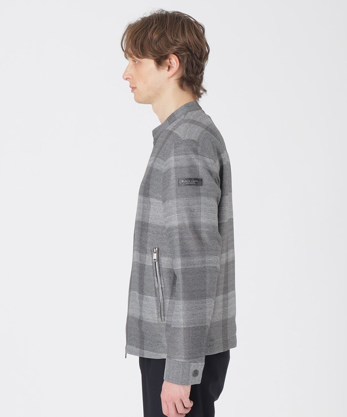 シャドークレストブリッジチェックカラミスタンドブルゾン シャドークレストブリッジチェックカラミライダースブルゾン(508035624