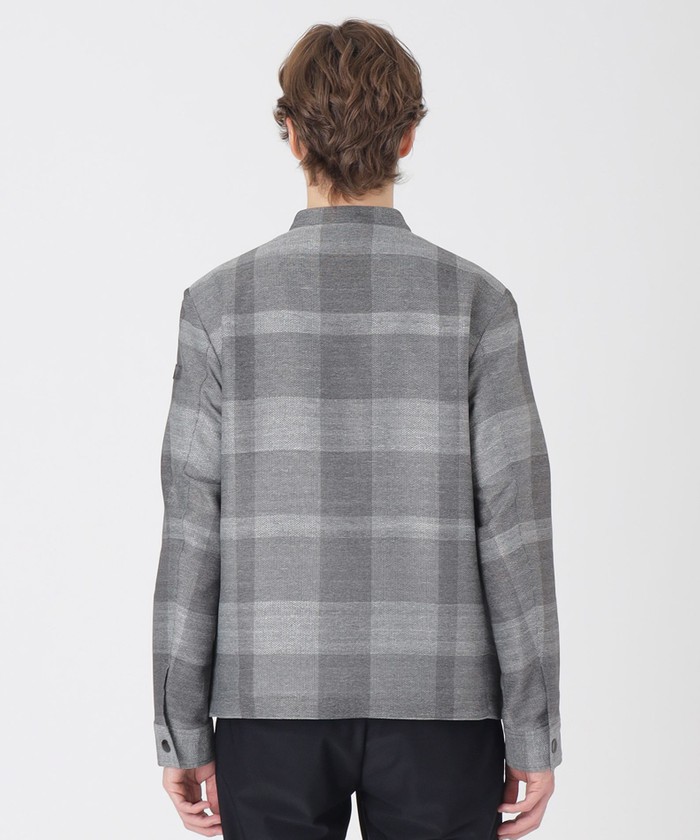 シャドークレストブリッジチェックカラミライダースブルゾン シャドークレストブリッジチェックカラミライダースブルゾン