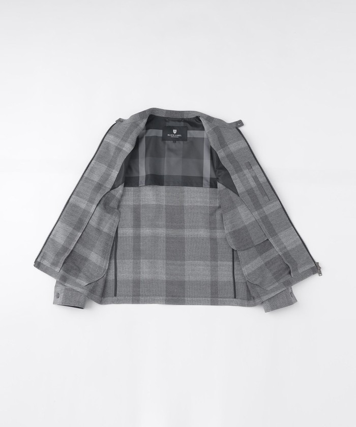 シャドークレストブリッジチェックカラミスタンドブルゾン シャドークレストブリッジチェックカラミライダースブルゾン(508035624