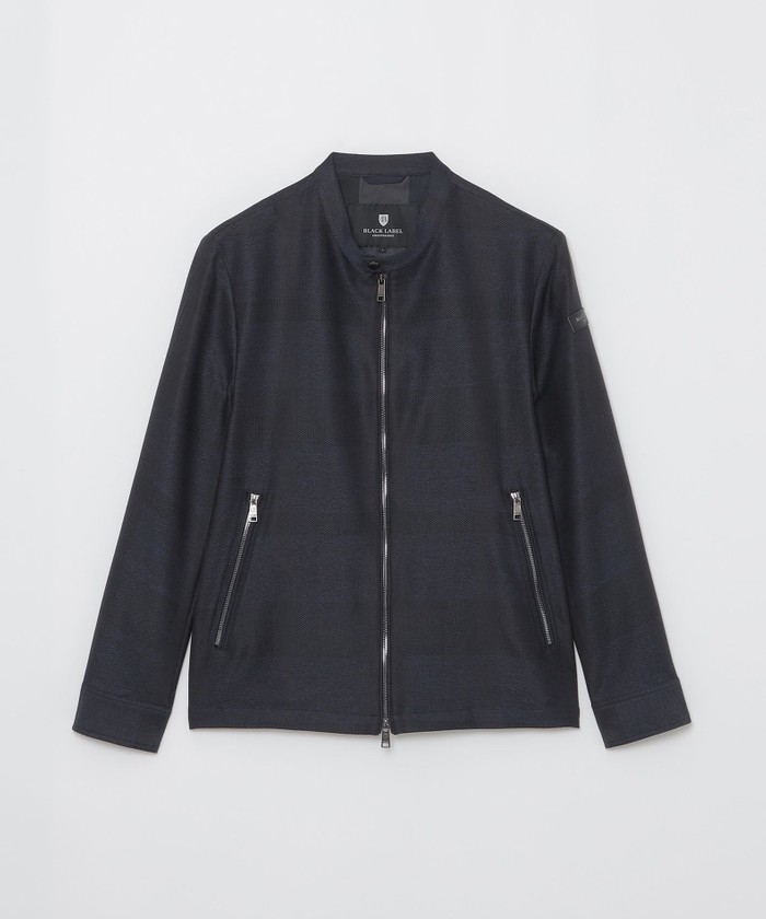 シャドークレストブリッジチェックカラミライダースブルゾン(508035624