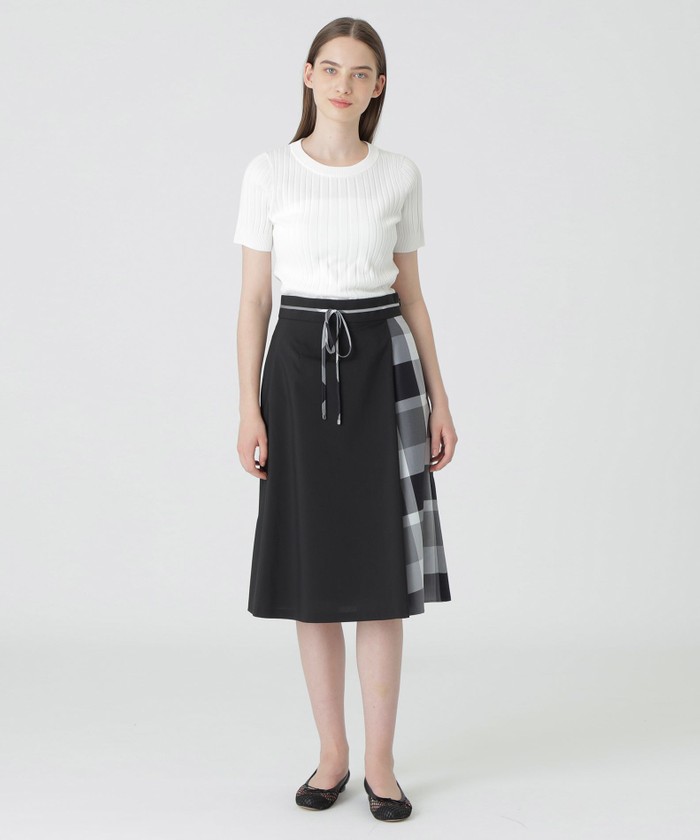 新品BLUE LABEL CRESTBRIDGEパーシャルチェックスカート 36 パーシャルチェックスカート（55S11535＿＿） | BLUE