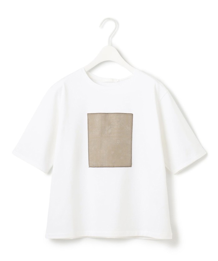 今季新品icbペイズリーレノクロスTEE 日本製・接触冷感・UVケア・洗える】ペイズリーレノクロス TEE