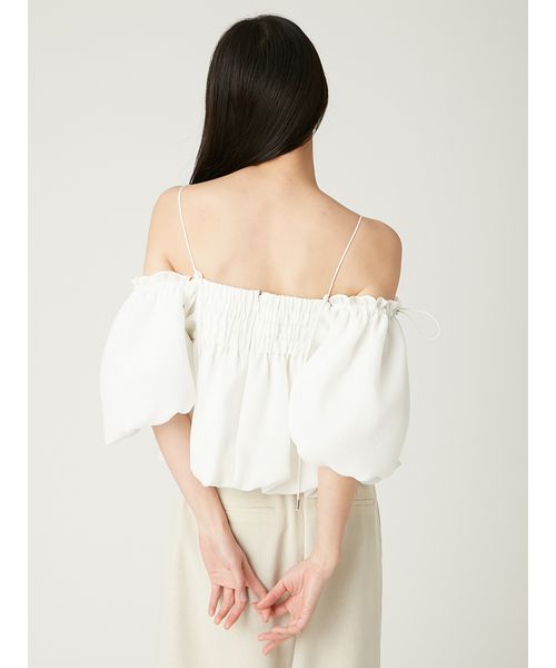 新品♡ 3wayオフショルパフスリーブブラウス　ウォッシャブル　フレイアイディー 3wayオフショルパフスリーブブラウス／ウォッシャブル（シャツ