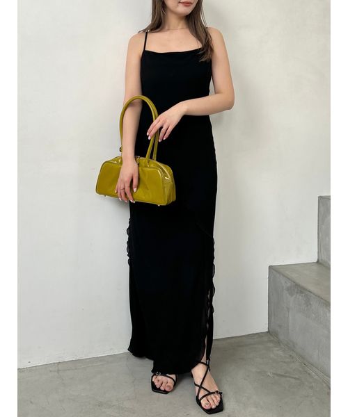 【FRAYI.D】レーヨンシフォンラッフルプリントキャミワンピ FRAY I.D レーヨンシフォンラッフルプリントキャミワンピ - メルカリ