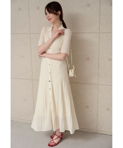 【完売品！】アイレットニットレースワンピース FRAY I.D｜アイレットレースニットワンピース | Rakuten Fashion