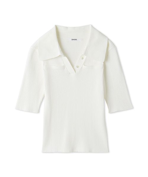 Sustainableスキッパーニットプルオーバー(507966008)｜阪急