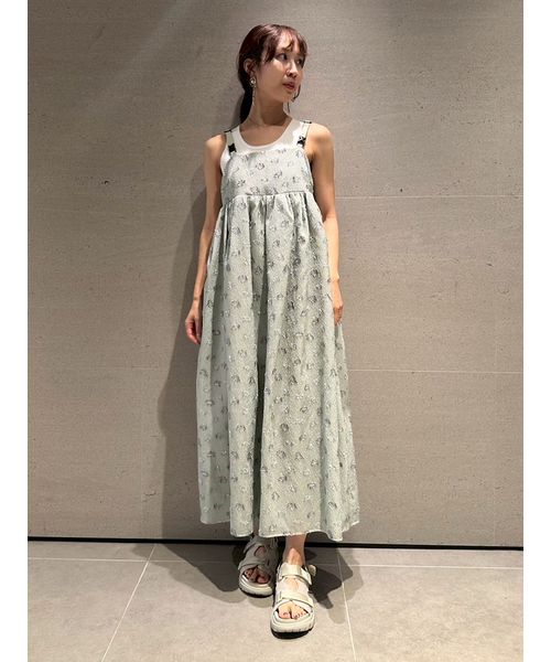 emmi ジャガードワークワンピース ジャガードワークワンピース（マキシ丈/ロングワンピース
