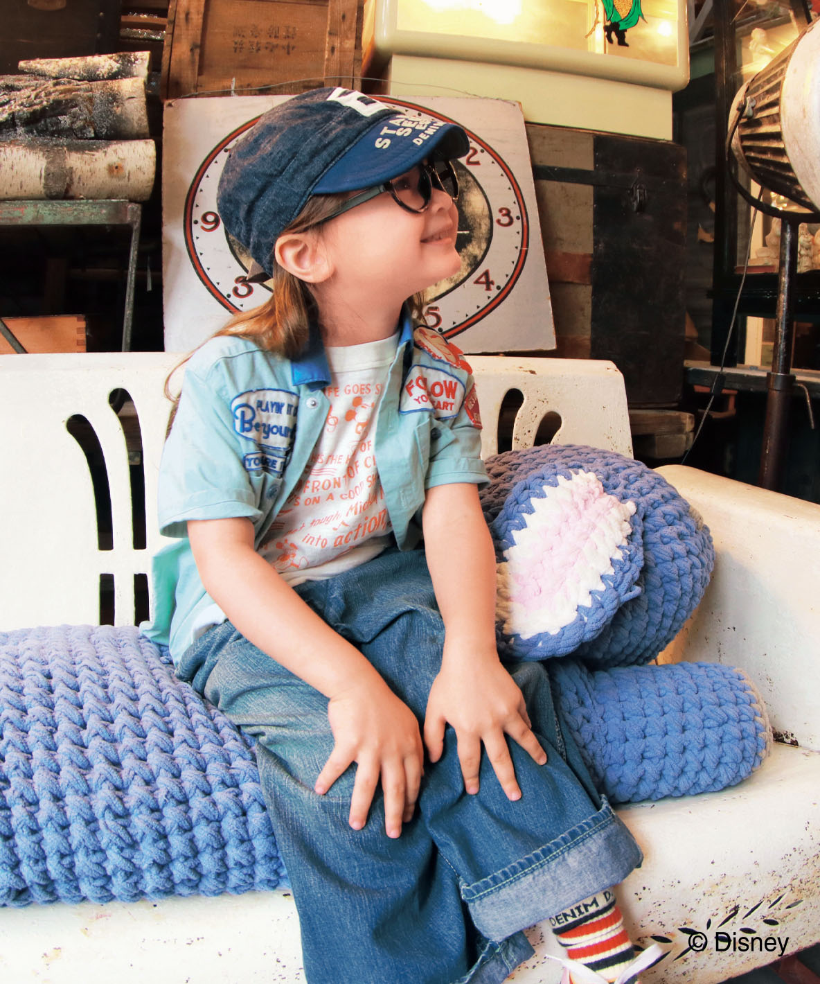 デニムダンガリー DENIM DUNGAREE Sheeting MICKEY (508102128