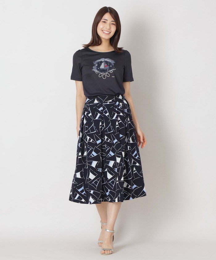 はる フロントボタンスカート | Whim Gazette(ウィム ガゼット