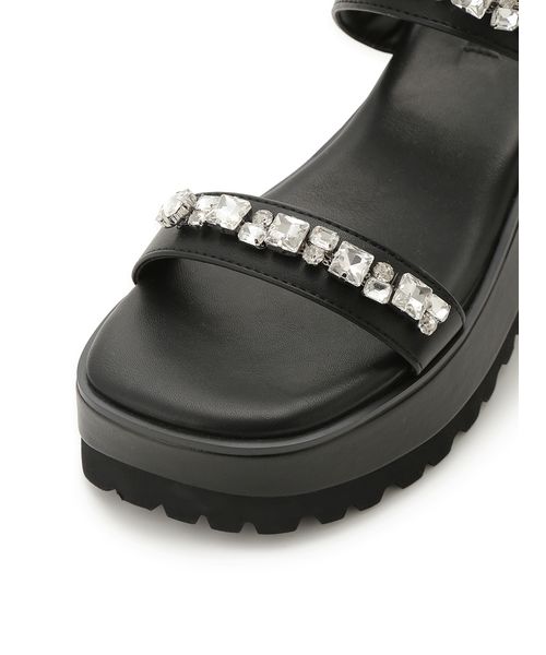 ビジュー付きボリュームサンダル(508103309)｜阪急百貨店公式通販