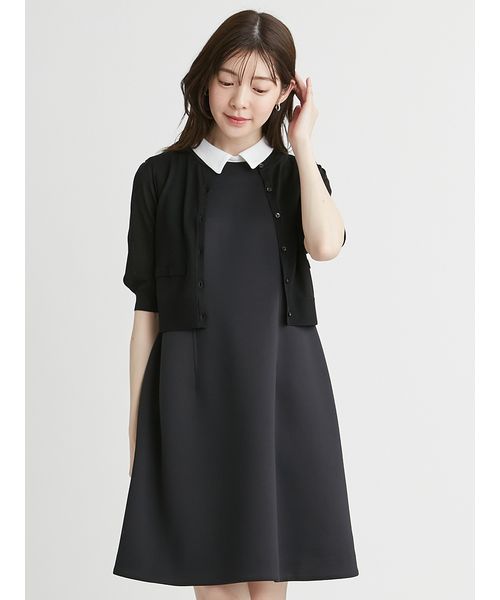 CELFORD 衿付きペプラムミニワンピース 衿付きペプラムミニワンピース(508105132)｜阪急百貨店公式通販