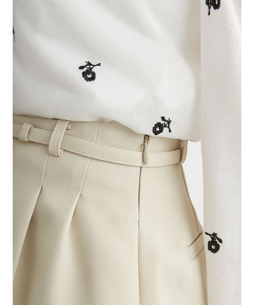 ベルト付きハイウエストショートパンツ(508105147)｜阪急百貨店公式