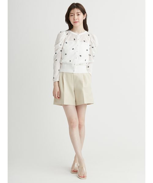 CELFORD♡ベルト付きハイウエストショートパンツ　IVR 36 ベルト付きハイウエストショートパンツ(ショートパンツ)｜PANTS