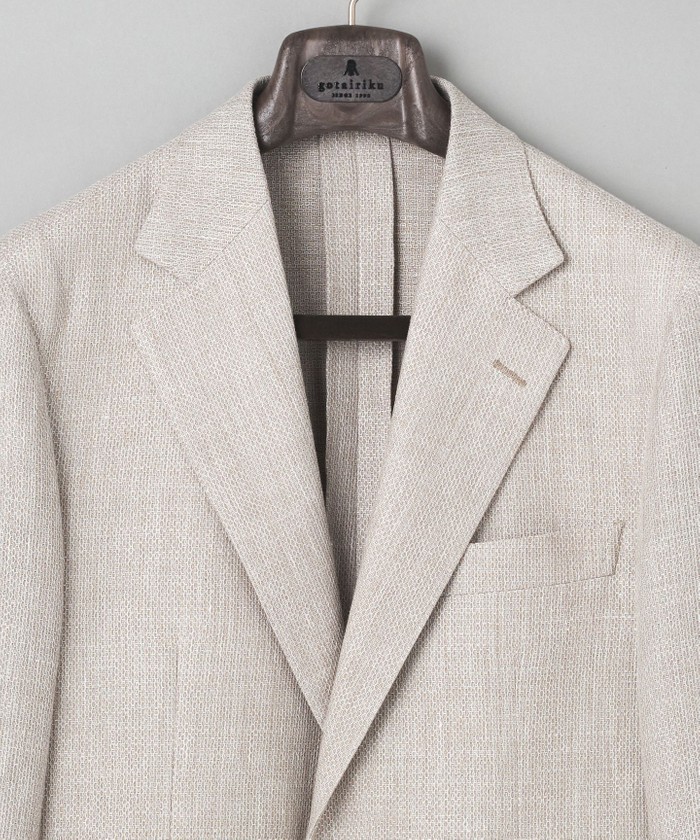 DORMEUIL】ドーメル HEXAGON リネン ジャケット_ベージュ(508109468