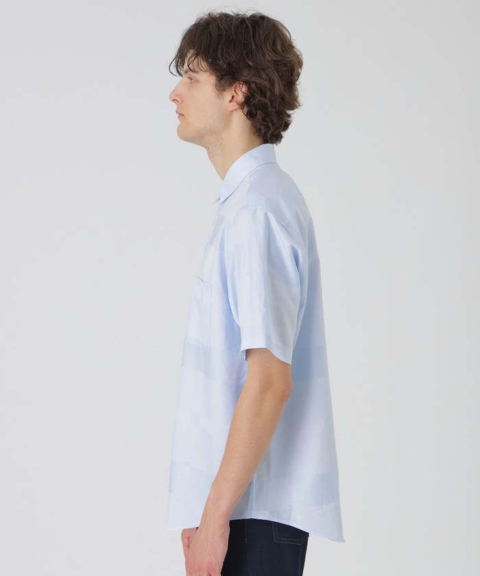 コットンリネンシャドーチェックシャツ(508082079)｜HANKYU MEN'S