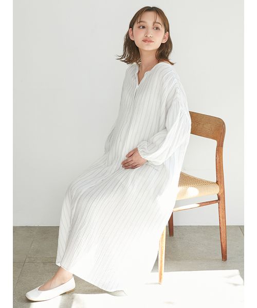 販路限定】マタニティガーゼワンピース(508113417)｜阪急百貨店