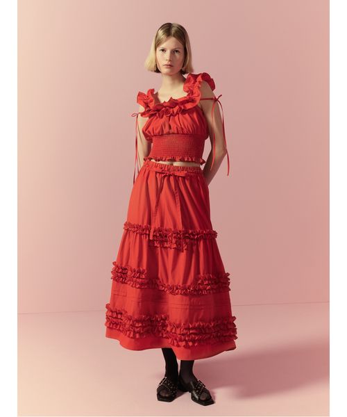 2wayデコルテフリルトップス 2wayデコルテフリルトップス - メルカリ