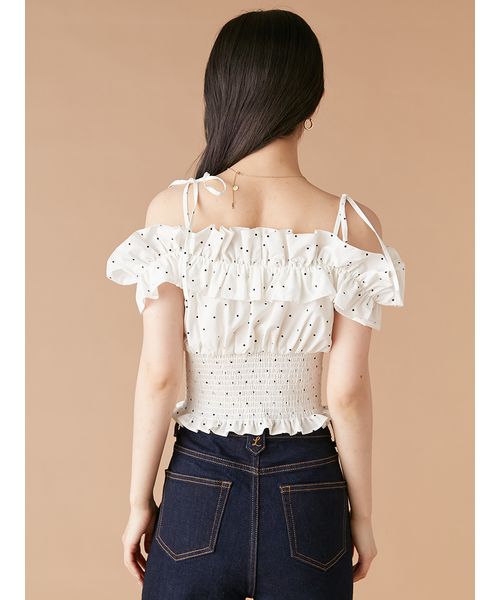 2wayデコルテフリルトップス 2wayデコルテフリルトップス - メルカリ