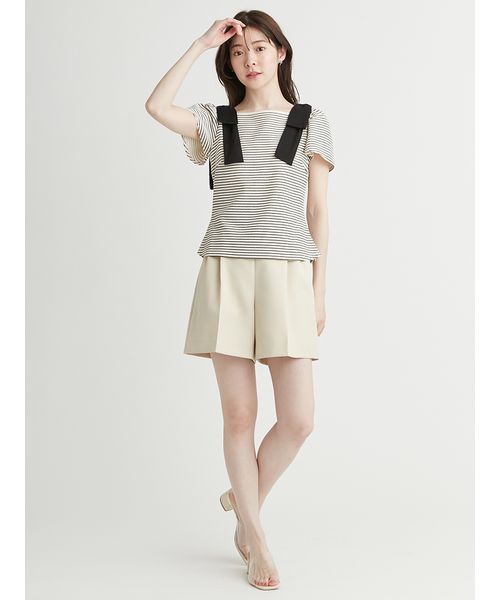 ベルト付きハイウエストショートパンツ(508105147)｜阪急百貨店公式