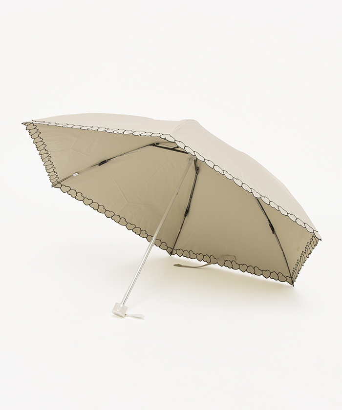 フルラ FURLA 晴雨兼用日傘 折りたたみ傘 コンパクト ハート裾