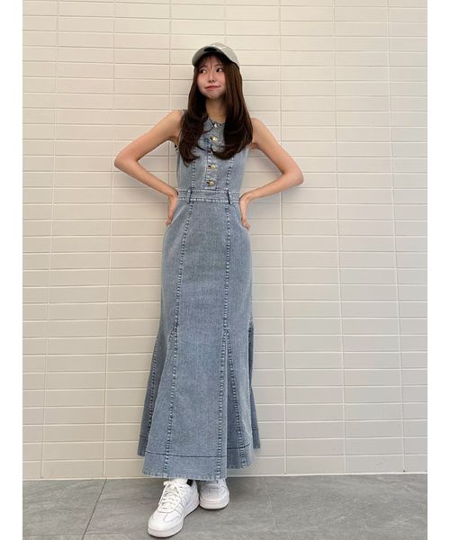snidel デニムマーメイドワンピース デニムマーメイドワンピース(508125338)｜阪急百貨店公式通販