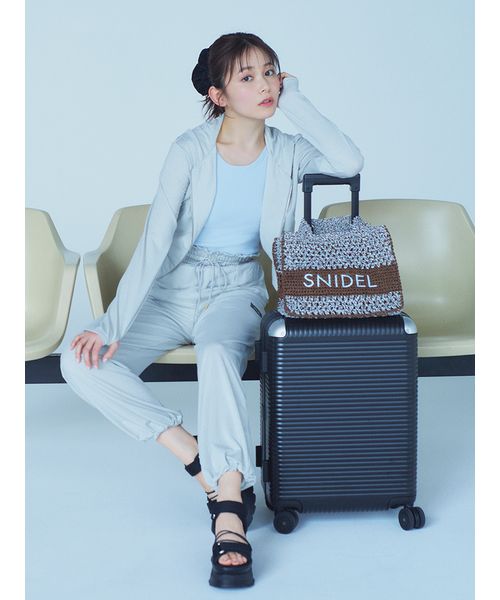 新品 柄編みロゴトートバッグ SNIDEL 完売品 柄編みロゴトートバッグ（トートバッグ）｜SNIDEL（スナイデル