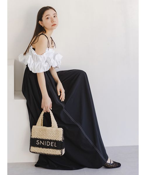 柄編みロゴトートバッグ(トートバッグ)｜バッグ｜SNIDEL
