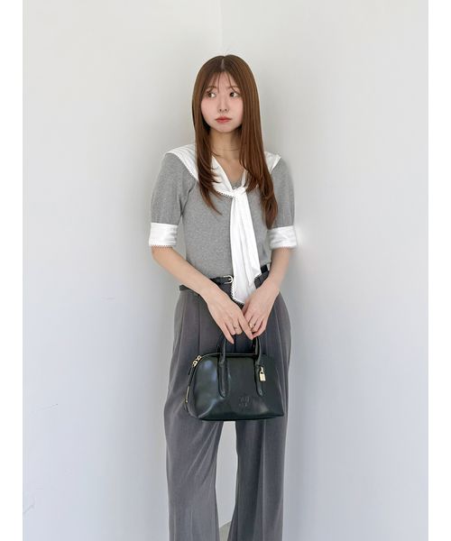 Sustainableスカーフブラウスドッキングプルオーバー(508125400