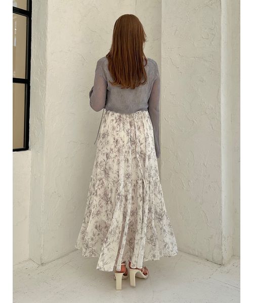 スナイデルクロップドフリルカーディガン