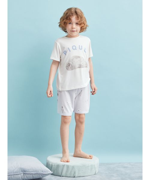 福袋・半額ポスター - クリーニング屋さん専用の通 KIDS】【接触冷感】あざらし柄ショートパンツ(508131328)｜阪急 ルームウェア・パジャマ