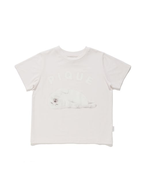 KIDS】【接触冷感】あざらしワンポイントTシャツ(508131329