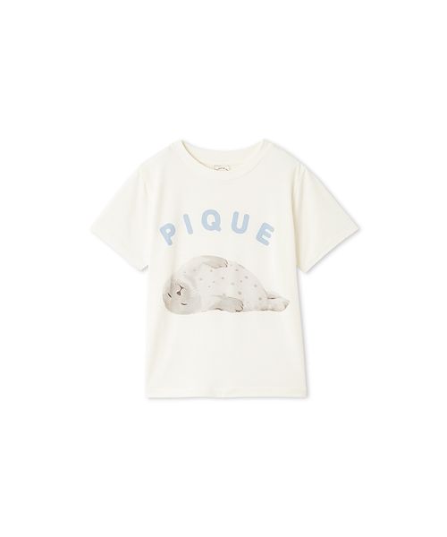 KIDS】【接触冷感】あざらしワンポイントTシャツ(508131329