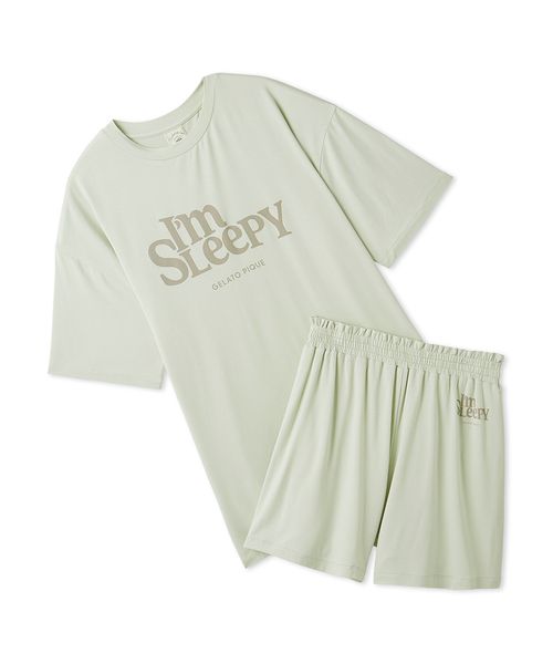 接触冷感】カラフルレーヨンロゴBIGTシャツ＆ショートパンツ